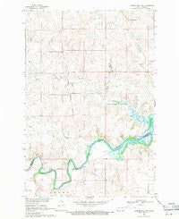 Cannon Ball NW North Dakota Historical topographic map, 1:24000 scale, 7.5 X 7.5 Minute, Year 1968