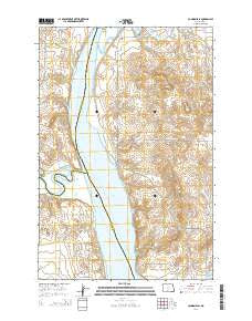 Cannon Ball North Dakota Current topographic map, 1:24000 scale, 7.5 X 7.5 Minute, Year 2014