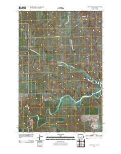Cannon Ball NW North Dakota Historical topographic map, 1:24000 scale, 7.5 X 7.5 Minute, Year 2011