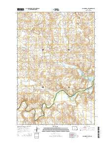 Cannon Ball NW North Dakota Current topographic map, 1:24000 scale, 7.5 X 7.5 Minute, Year 2014