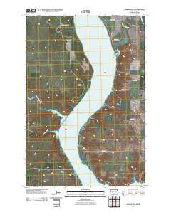 Cannon Ball SE North Dakota Historical topographic map, 1:24000 scale, 7.5 X 7.5 Minute, Year 2011