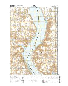 Cannon Ball SE North Dakota Current topographic map, 1:24000 scale, 7.5 X 7.5 Minute, Year 2014