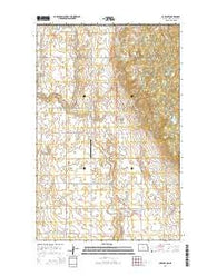 Carbury North Dakota Current topographic map, 1:24000 scale, 7.5 X 7.5 Minute, Year 2014