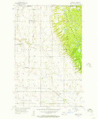 Carbury North Dakota Historical topographic map, 1:24000 scale, 7.5 X 7.5 Minute, Year 1956