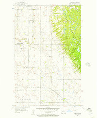 Carbury North Dakota Historical topographic map, 1:24000 scale, 7.5 X 7.5 Minute, Year 1956