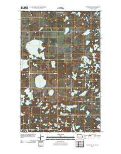Carpenter Lake North Dakota Historical topographic map, 1:24000 scale, 7.5 X 7.5 Minute, Year 2011