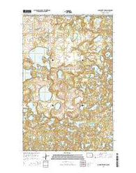 Carpenter Lake North Dakota Current topographic map, 1:24000 scale, 7.5 X 7.5 Minute, Year 2014