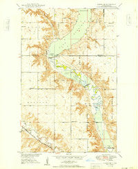 Carpio NE North Dakota Historical topographic map, 1:24000 scale, 7.5 X 7.5 Minute, Year 1949