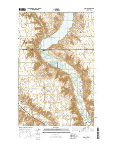 Carpio NE North Dakota Current topographic map, 1:24000 scale, 7.5 X 7.5 Minute, Year 2014