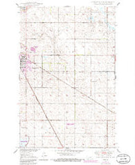 Carrington East North Dakota Historical topographic map, 1:24000 scale, 7.5 X 7.5 Minute, Year 1950