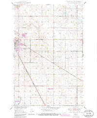 Carrington East North Dakota Historical topographic map, 1:24000 scale, 7.5 X 7.5 Minute, Year 1950