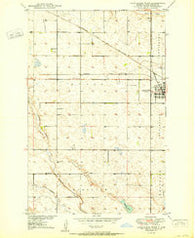 Carrington West North Dakota Historical topographic map, 1:24000 scale, 7.5 X 7.5 Minute, Year 1950