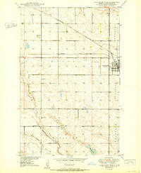Carrington West North Dakota Historical topographic map, 1:24000 scale, 7.5 X 7.5 Minute, Year 1950