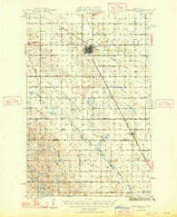 Carrington North Dakota Historical topographic map, 1:62500 scale, 15 X 15 Minute, Year 1948