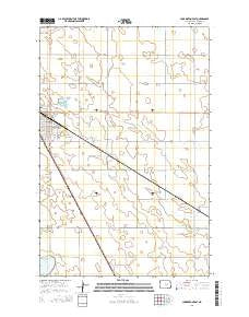 Carrington East North Dakota Current topographic map, 1:24000 scale, 7.5 X 7.5 Minute, Year 2014
