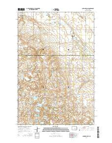 Carrington SW North Dakota Current topographic map, 1:24000 scale, 7.5 X 7.5 Minute, Year 2014