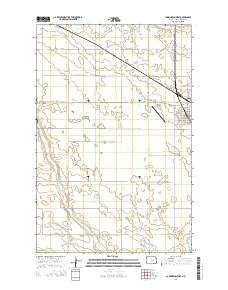 Carrington West North Dakota Current topographic map, 1:24000 scale, 7.5 X 7.5 Minute, Year 2014