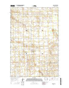 Carson North Dakota Current topographic map, 1:24000 scale, 7.5 X 7.5 Minute, Year 2014
