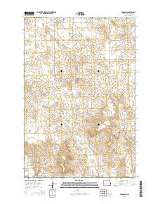 Carson SE North Dakota Current topographic map, 1:24000 scale, 7.5 X 7.5 Minute, Year 2014