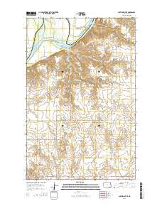 Cartwright NE North Dakota Current topographic map, 1:24000 scale, 7.5 X 7.5 Minute, Year 2014