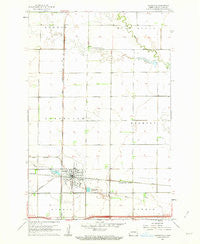 Casselton North Dakota Historical topographic map, 1:24000 scale, 7.5 X 7.5 Minute, Year 1961