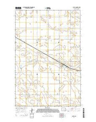 Cathay North Dakota Current topographic map, 1:24000 scale, 7.5 X 7.5 Minute, Year 2014