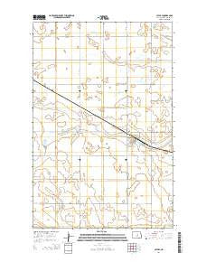 Cathay North Dakota Current topographic map, 1:24000 scale, 7.5 X 7.5 Minute, Year 2014