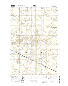 Cathay SE North Dakota Current topographic map, 1:24000 scale, 7.5 X 7.5 Minute, Year 2014