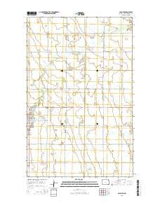 Cavalier North Dakota Current topographic map, 1:24000 scale, 7.5 X 7.5 Minute, Year 2014