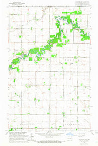 Cavalier NW North Dakota Historical topographic map, 1:24000 scale, 7.5 X 7.5 Minute, Year 1964