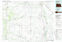 Cavalier North Dakota Historical topographic map, 1:100000 scale, 30 X 60 Minute, Year 1985