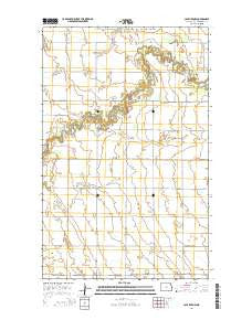 Cavalier NW North Dakota Current topographic map, 1:24000 scale, 7.5 X 7.5 Minute, Year 2014