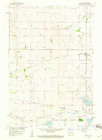 Cayuga North Dakota Historical topographic map, 1:24000 scale, 7.5 X 7.5 Minute, Year 1958