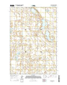 Cayuga NW North Dakota Current topographic map, 1:24000 scale, 7.5 X 7.5 Minute, Year 2014