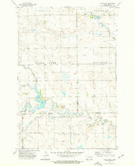 Cedar Lake North Dakota Historical topographic map, 1:24000 scale, 7.5 X 7.5 Minute, Year 1973