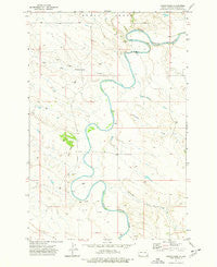 Cedar Ridge North Dakota Historical topographic map, 1:24000 scale, 7.5 X 7.5 Minute, Year 1973