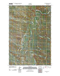 Cedar Ridge North Dakota Historical topographic map, 1:24000 scale, 7.5 X 7.5 Minute, Year 2011