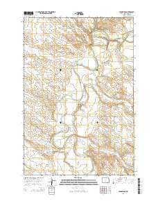 Cedar Ridge North Dakota Current topographic map, 1:24000 scale, 7.5 X 7.5 Minute, Year 2014