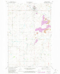 Center North Dakota Historical topographic map, 1:24000 scale, 7.5 X 7.5 Minute, Year 1972
