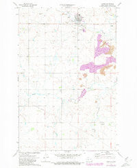 Center North Dakota Historical topographic map, 1:24000 scale, 7.5 X 7.5 Minute, Year 1972