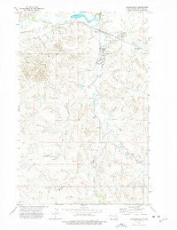 Charbonneau North Dakota Historical topographic map, 1:24000 scale, 7.5 X 7.5 Minute, Year 1972