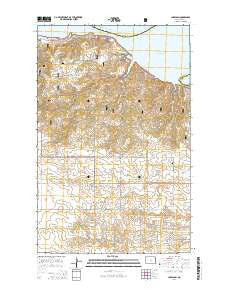 Charlson North Dakota Current topographic map, 1:24000 scale, 7.5 X 7.5 Minute, Year 2014