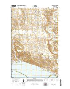 Charlson NE North Dakota Current topographic map, 1:24000 scale, 7.5 X 7.5 Minute, Year 2014