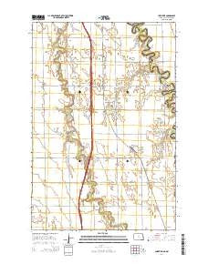 Christine North Dakota Current topographic map, 1:24000 scale, 7.5 X 7.5 Minute, Year 2014