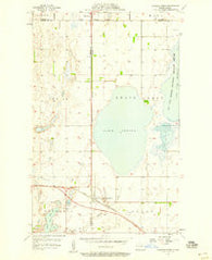 Churchs Ferry North Dakota Historical topographic map, 1:24000 scale, 7.5 X 7.5 Minute, Year 1957