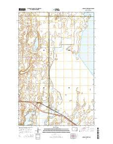 Churchs Ferry North Dakota Current topographic map, 1:24000 scale, 7.5 X 7.5 Minute, Year 2014