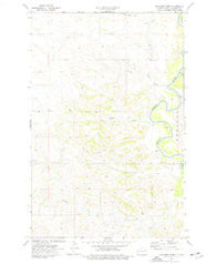 Cinnamon Creek North Dakota Historical topographic map, 1:24000 scale, 7.5 X 7.5 Minute, Year 1974