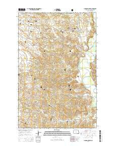 Cinnamon Creek North Dakota Current topographic map, 1:24000 scale, 7.5 X 7.5 Minute, Year 2014