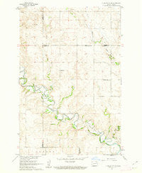 Clark Butte NE North Dakota Historical topographic map, 1:24000 scale, 7.5 X 7.5 Minute, Year 1960