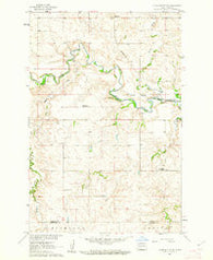 Clark Butte NW North Dakota Historical topographic map, 1:24000 scale, 7.5 X 7.5 Minute, Year 1960